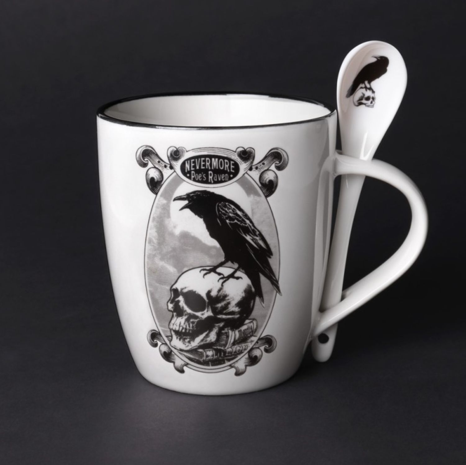 Poe's Raven Cup and Spoon Set [ALMUG25]