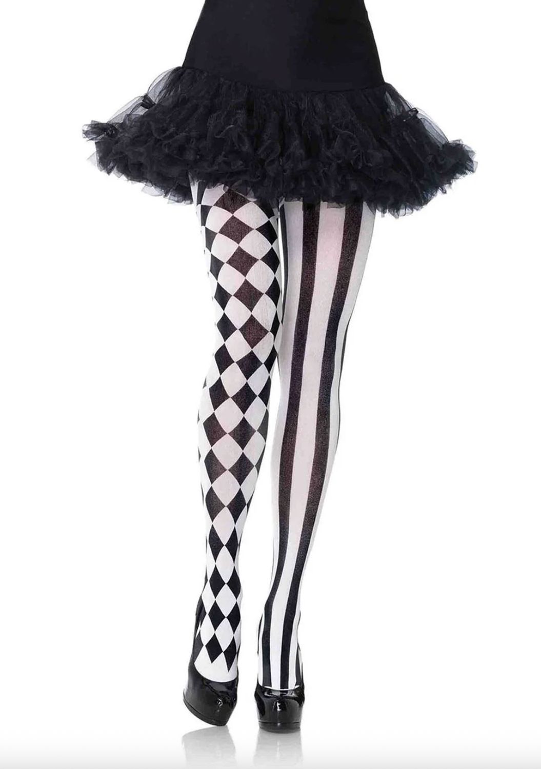 Harlequin Tights / LA7720BK/WH