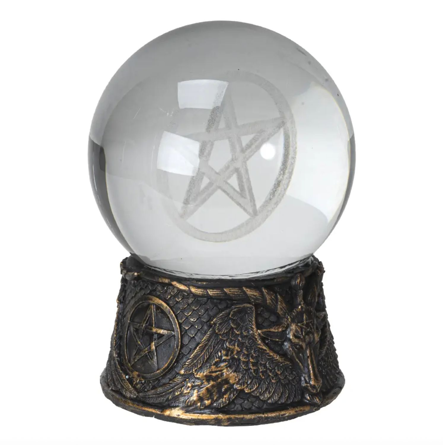 Boule de Cristal Baphomet LED