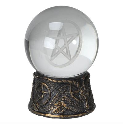 Boule de Cristal Baphomet LED