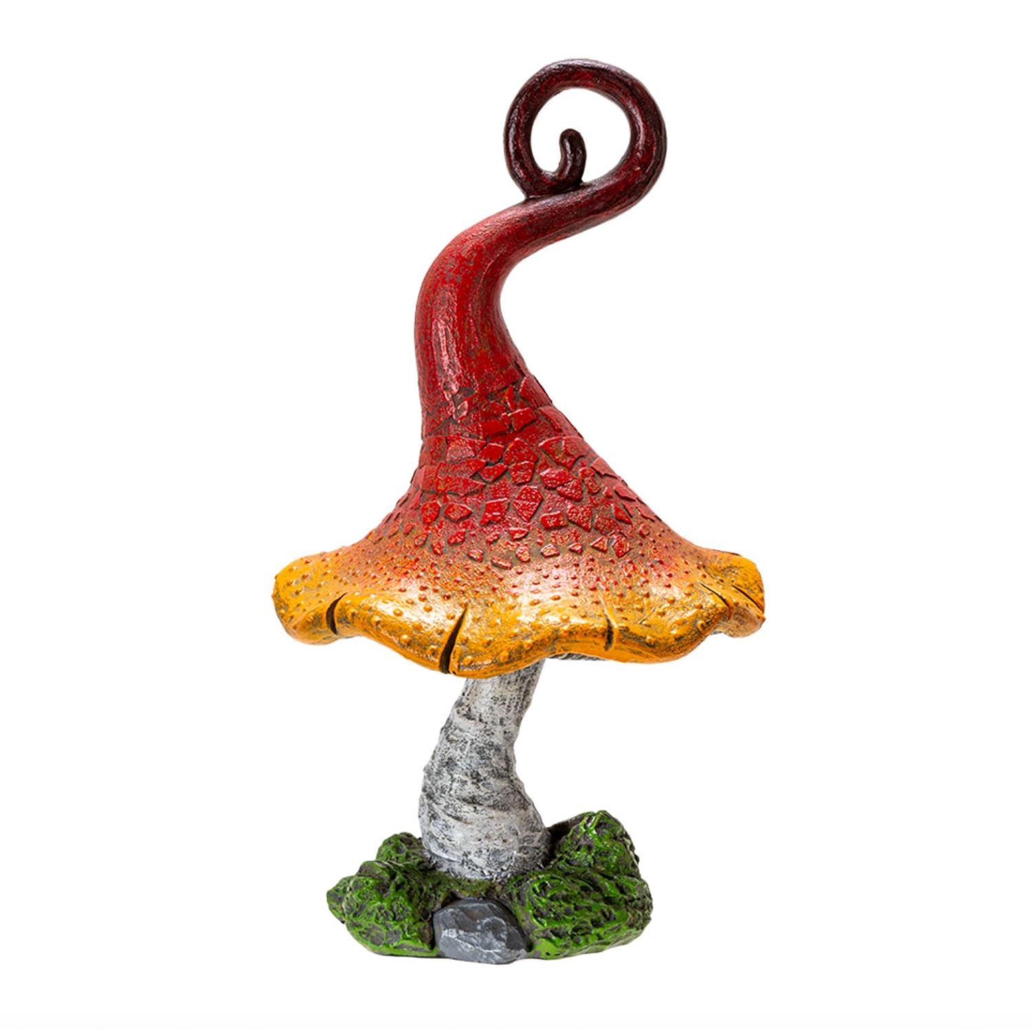Champignon Décoratif Rouge et Jaune pour Maison et Jardin