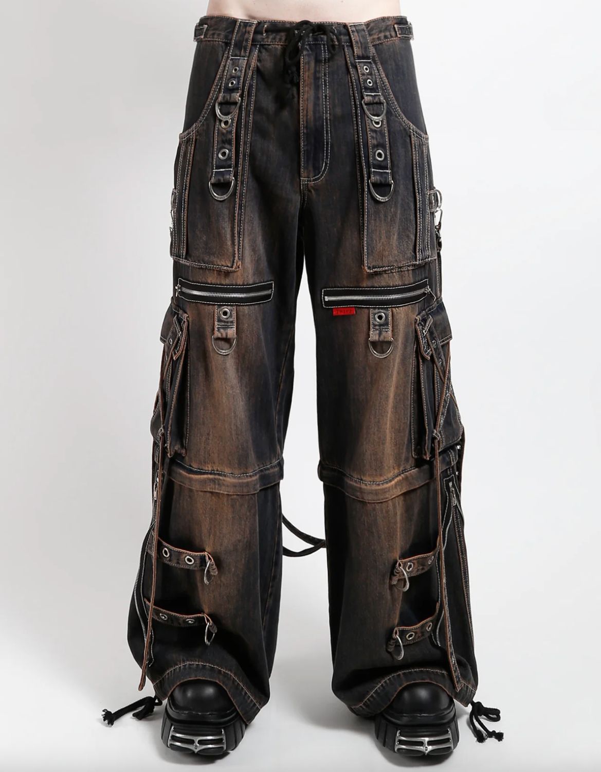 Pantalons X-Strap Denim Bleu Délavé [JM7144MDR]