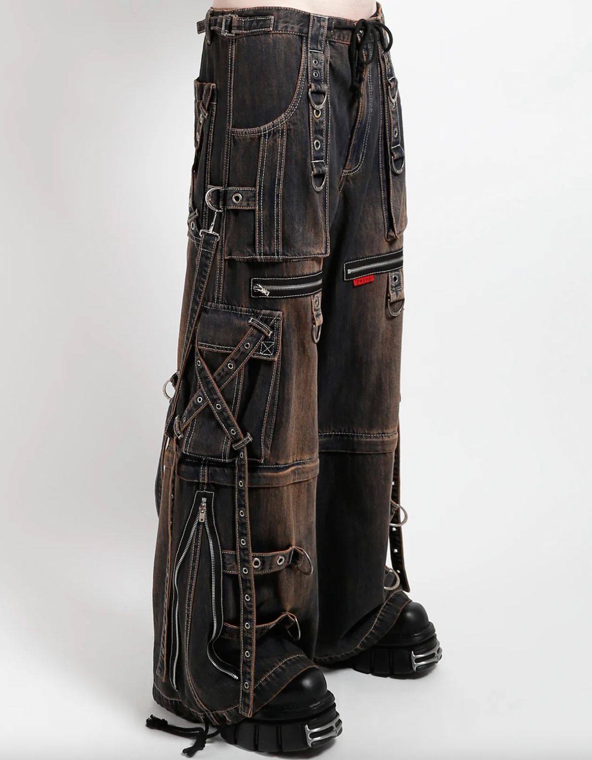 Pantalons X-Strap Denim Bleu Délavé [JM7144MDR]