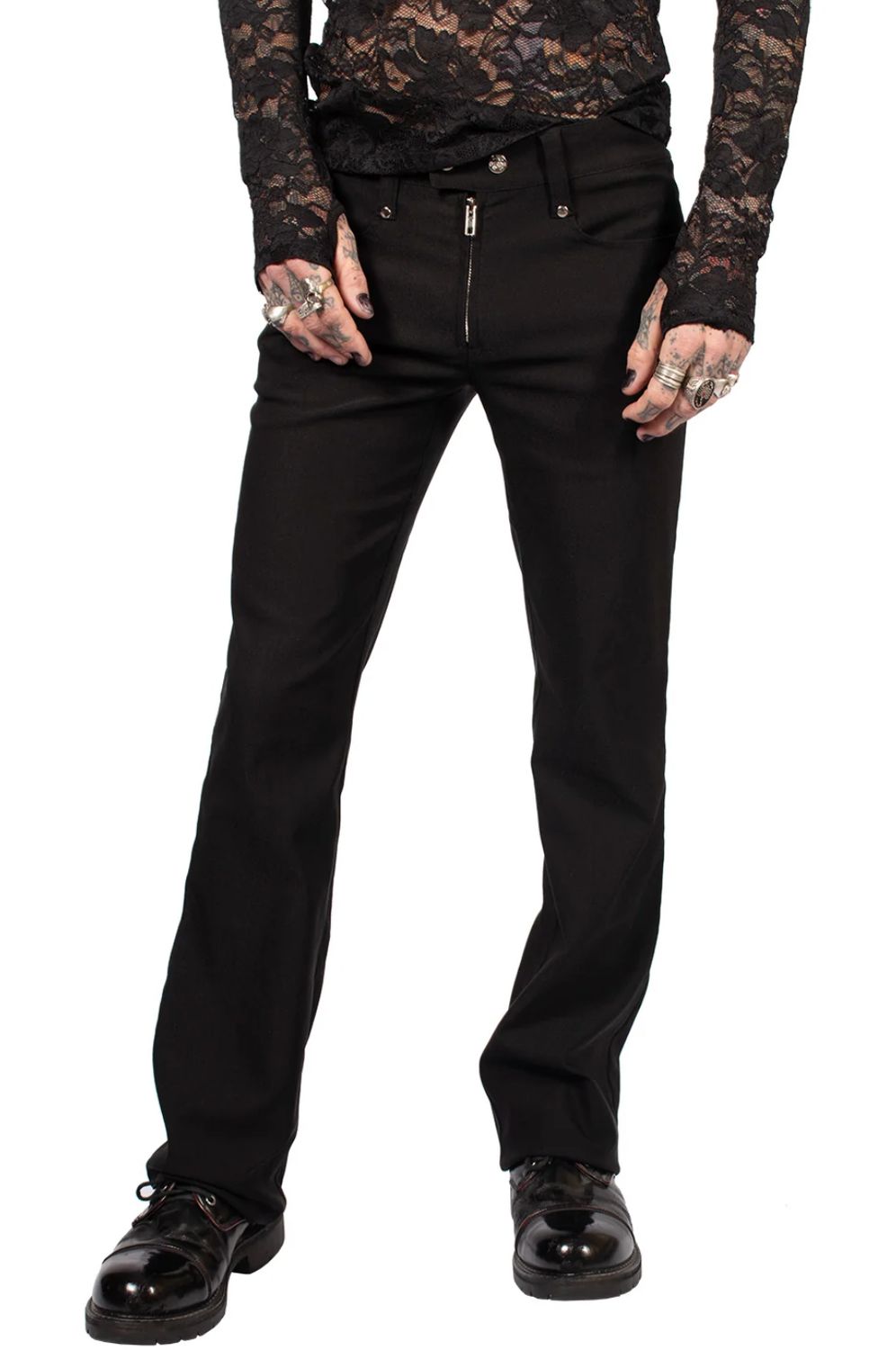 Pantalons Gangsta Pranksta Homme [LS-244-Gblk]
