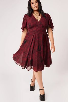 Robe Venom Midi [BOURGOGNE] [PLUS]