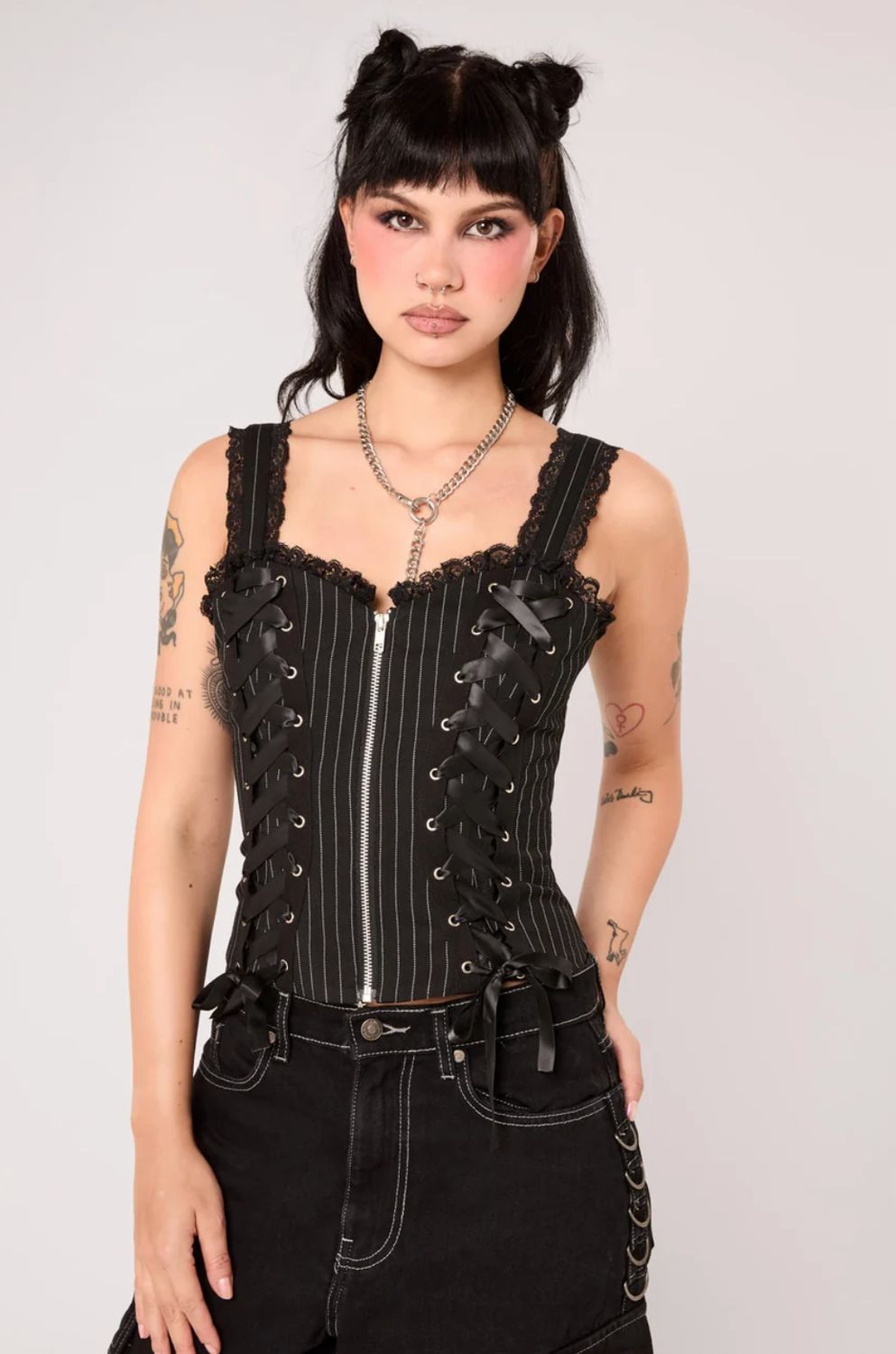Bustier Quinzel Pinstripe