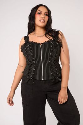 Bustier Quinzel Pinstripe