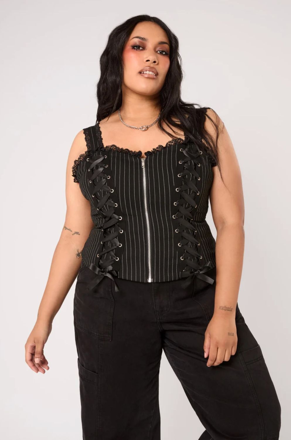 Bustier Quinzel Pinstripe