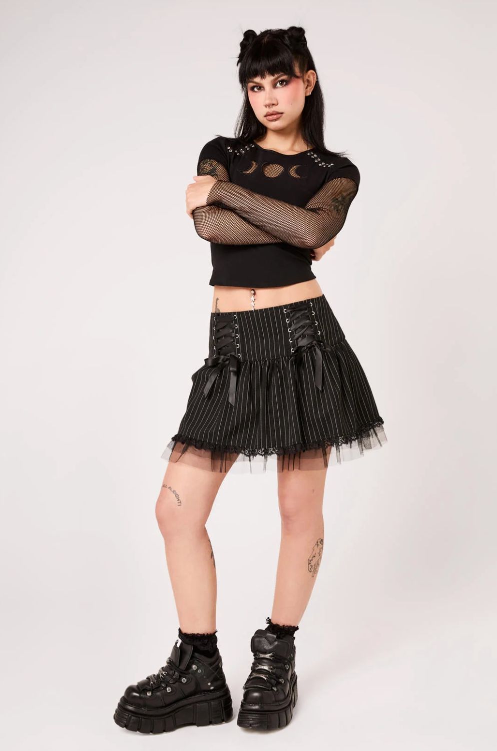 Jupe Quinzel Pinstripe