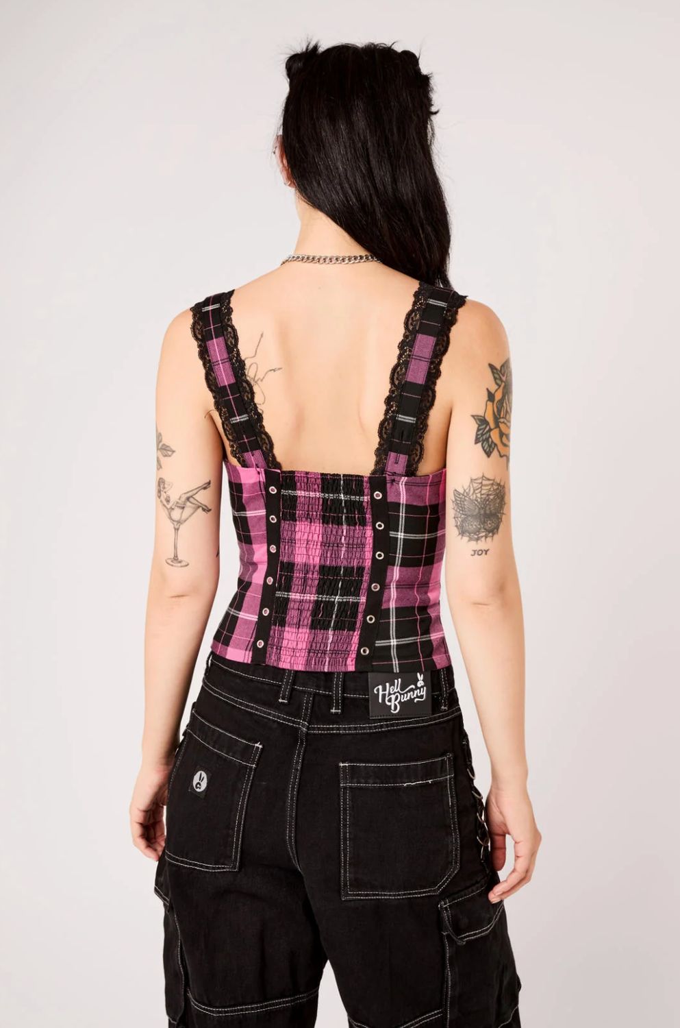 Bustier Quinzel [TARTAN ROSE]