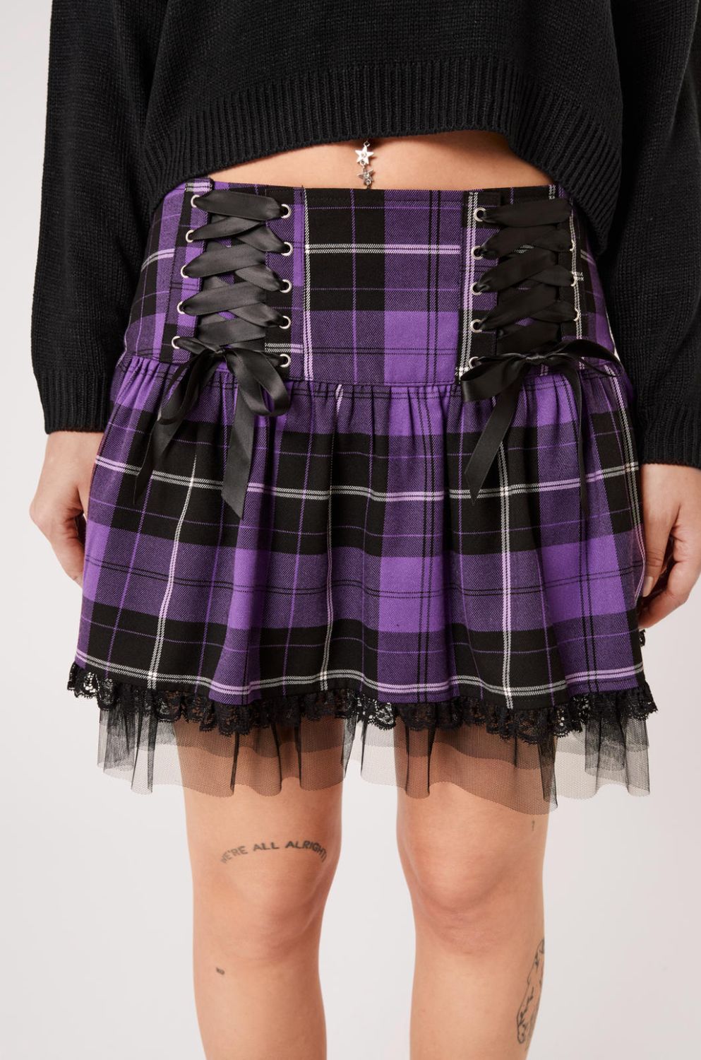 Jupe Quinzel [TARTAN MAUVE]