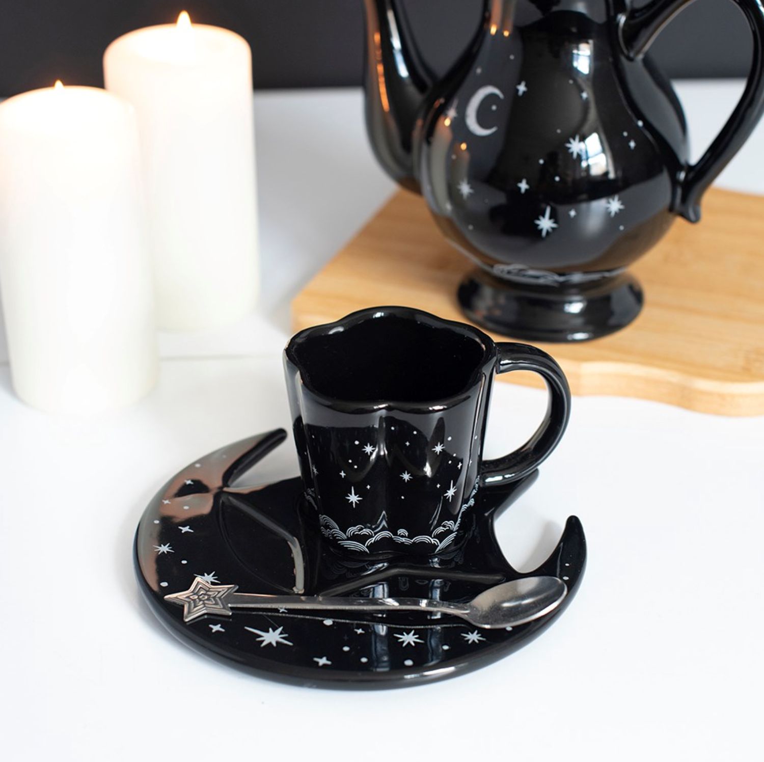 Ensemble Tasse, Soucoupe et Cuillère Espresso Spellbound Sky [SP_65127]