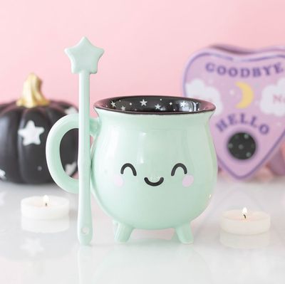 Tasse Chaudron avec Baguette Vert Menthe [CN_22927]