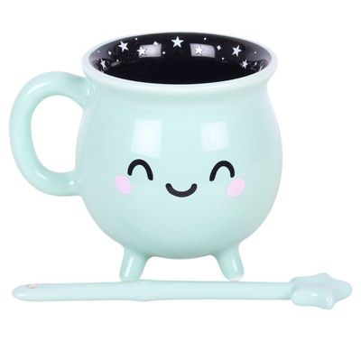 Tasse Chaudron avec Baguette Vert Menthe [CN_22927]