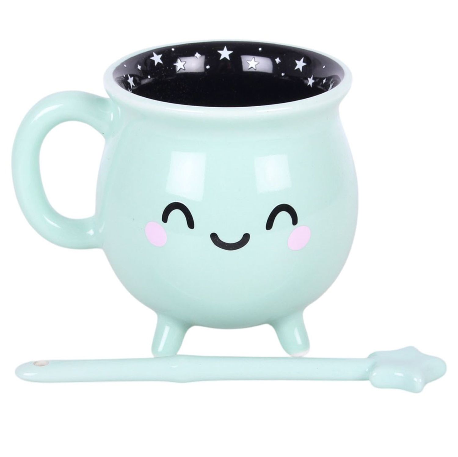 Tasse Chaudron avec Baguette Vert Menthe [CN_22927]