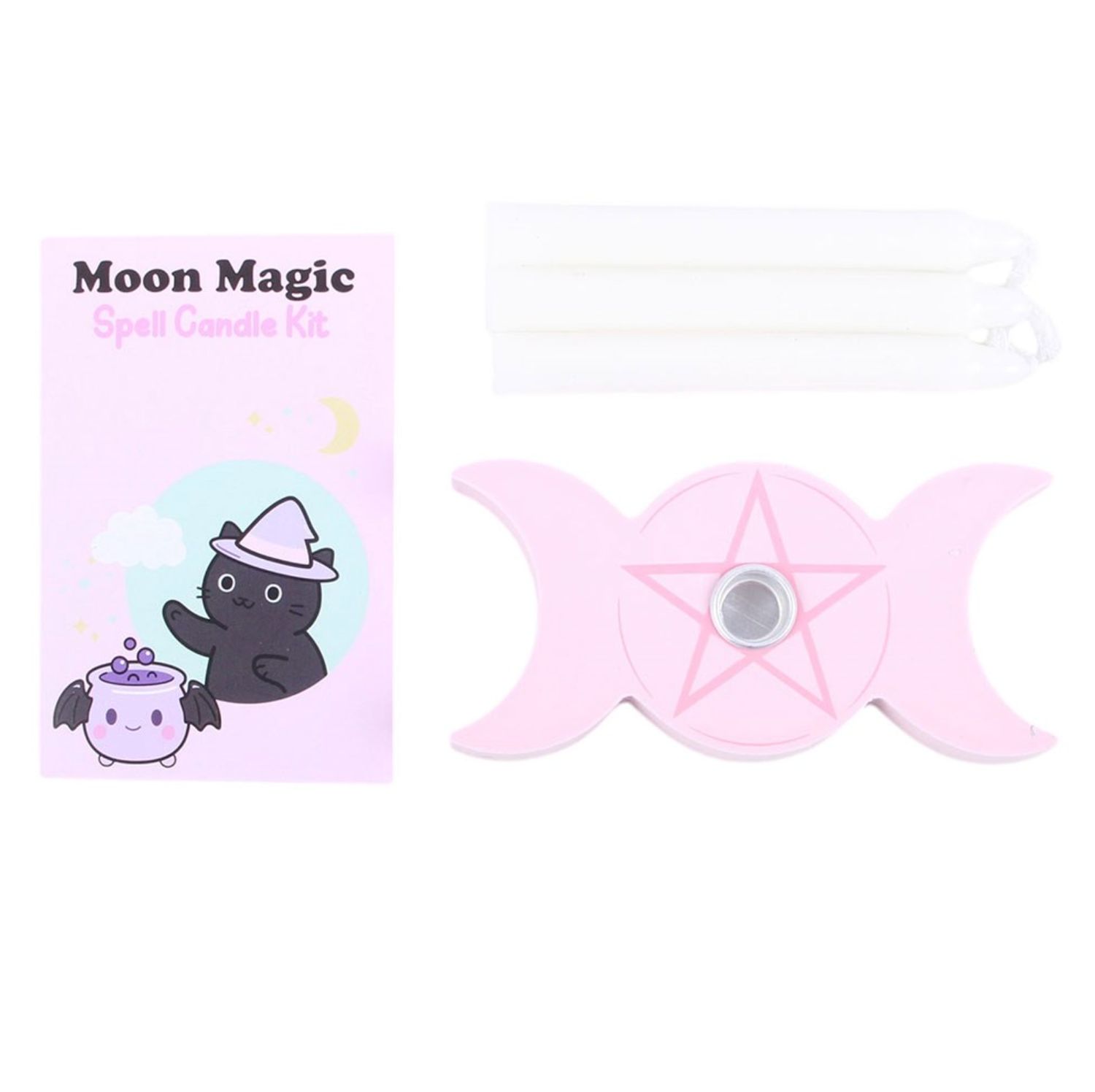 Ensemble de 12 Chandelle et Porte-Chandelle Moon Magic Spell [CN_22427]