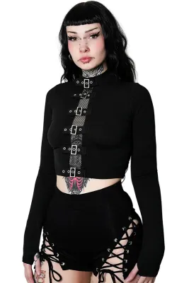 Winona Buckle Long Sleeve Top