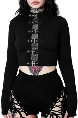 Winona Buckle Long Sleeve Top