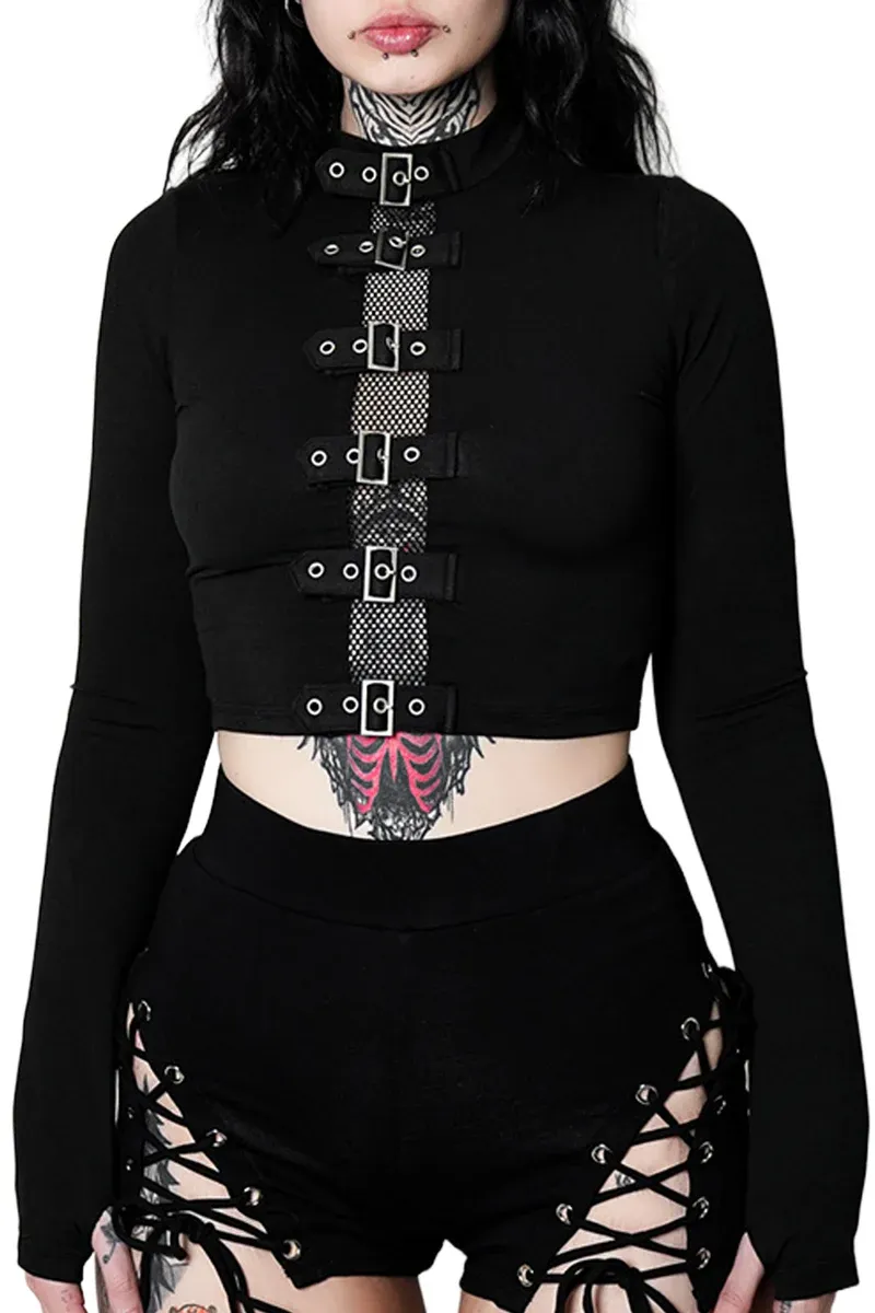 Winona Buckle Long Sleeve Top