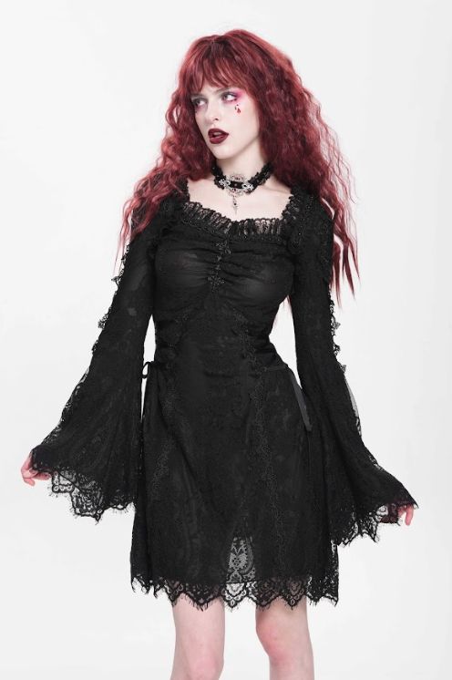Robe avec Dentelle Florale SKT24501 [PLUS]