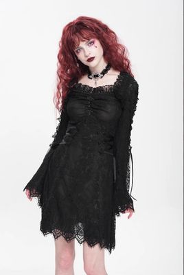 Robe avec Dentelle Florale SKT24501 [PLUS]