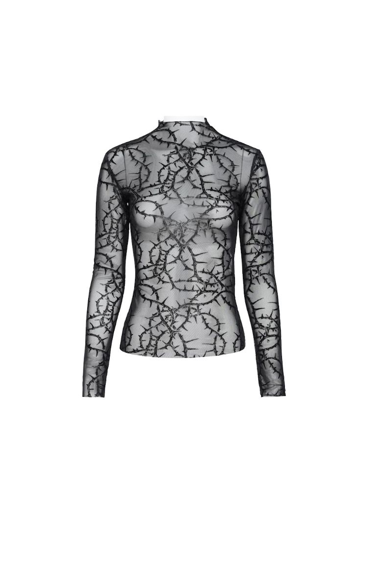 Chandail en Maille avec Motif d'Épines Femme TT341