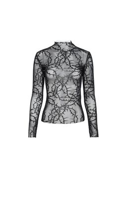 Chandail en Maille avec Motif d'Épines Femme TT341 [PLUS]