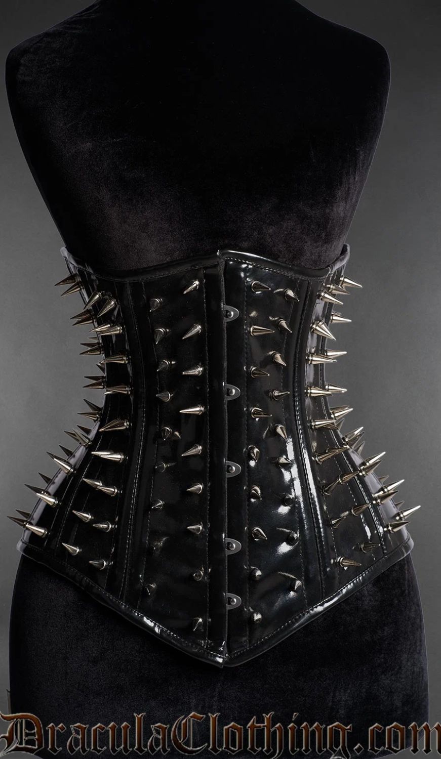 Corset Underbust Hedgehog en PVC avec Studs