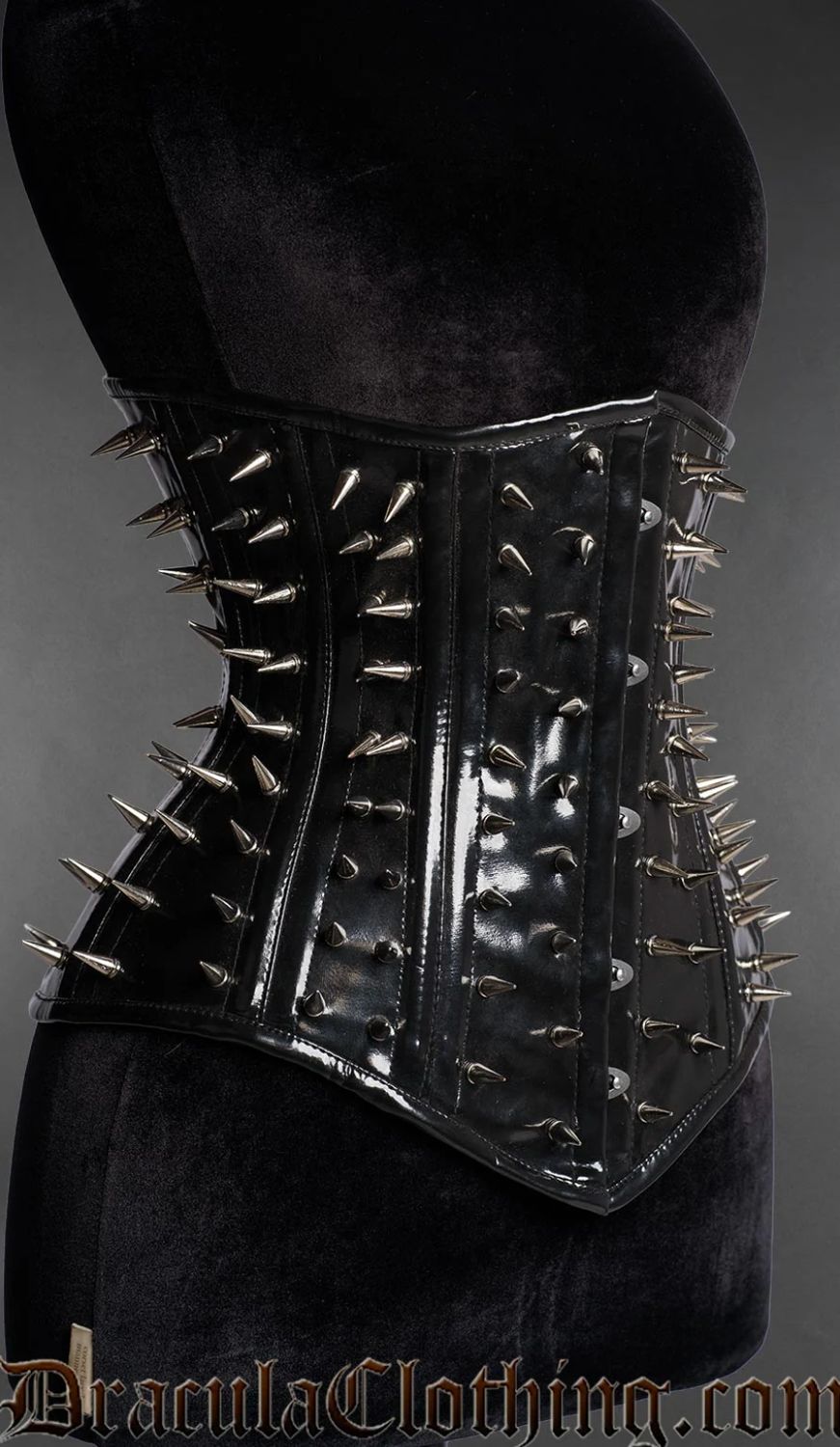 Corset Underbust Hedgehog en PVC avec Studs
