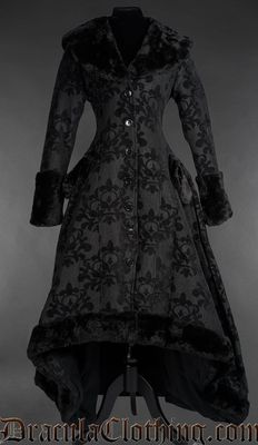 Skull Brocade Winter Coat