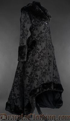 Skull Brocade Winter Coat