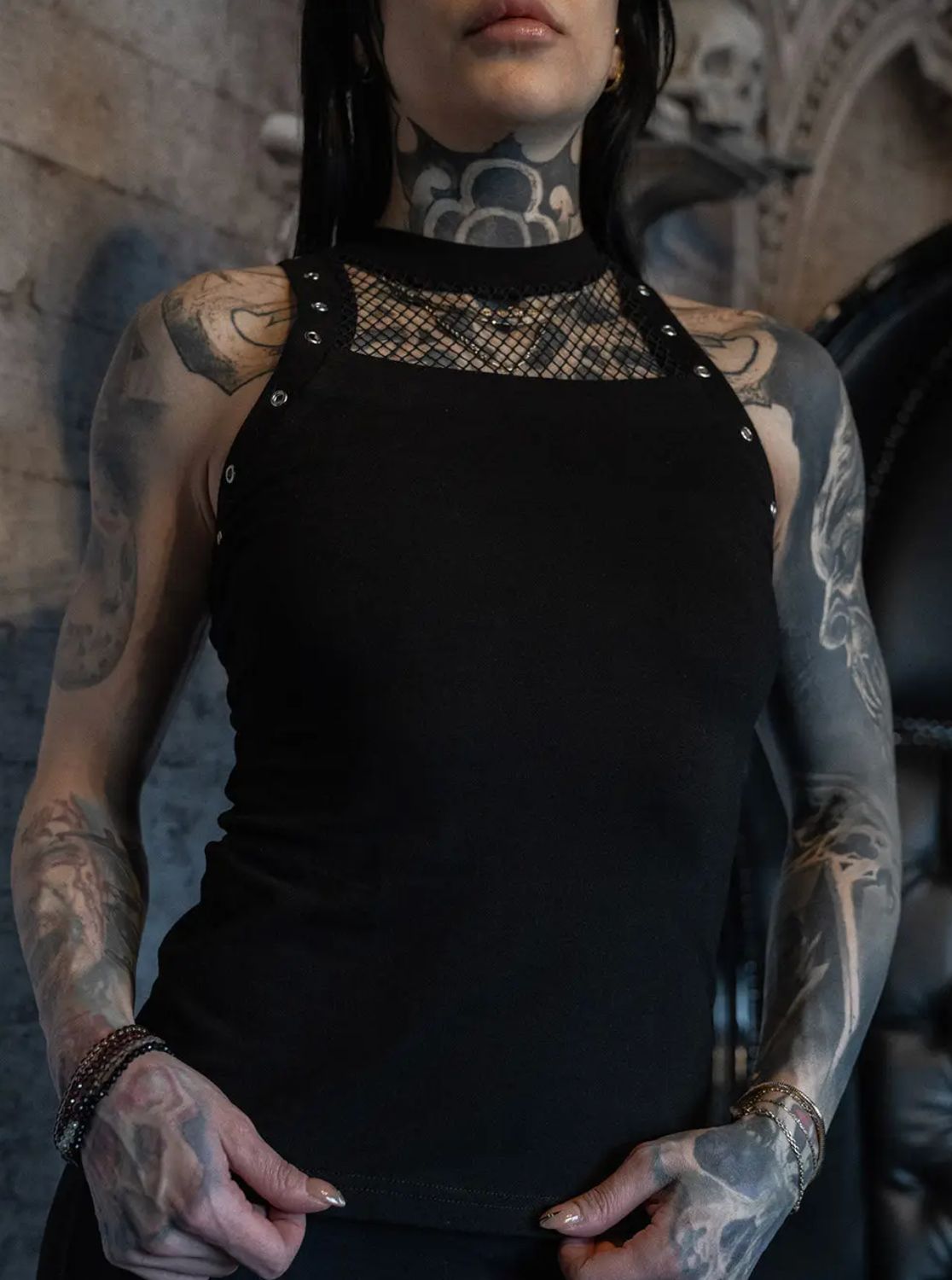 Camisole Lunar Eclipse Eyelet [PLUS]