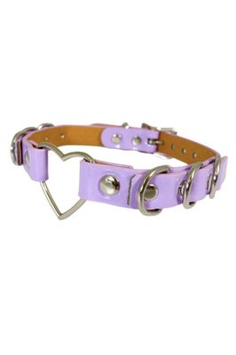 Pastel Choker with Heart FC365N [LILAC]