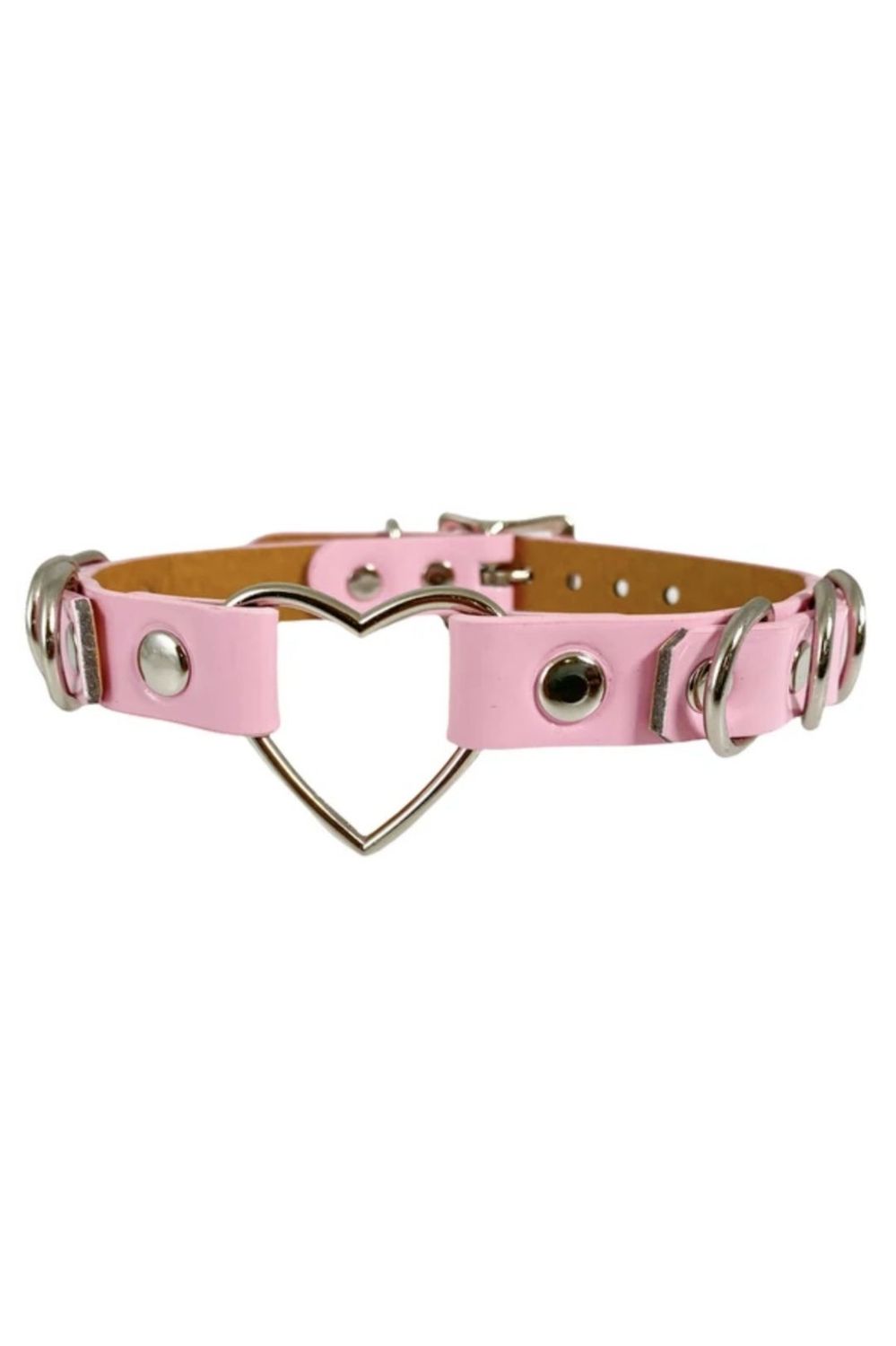 Choker Pastel avec Cœur FC365N [ROSE PASTEL]