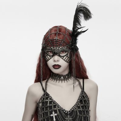 Masque Toile d'Araignée et Chaînes WS-987 [NOIR]