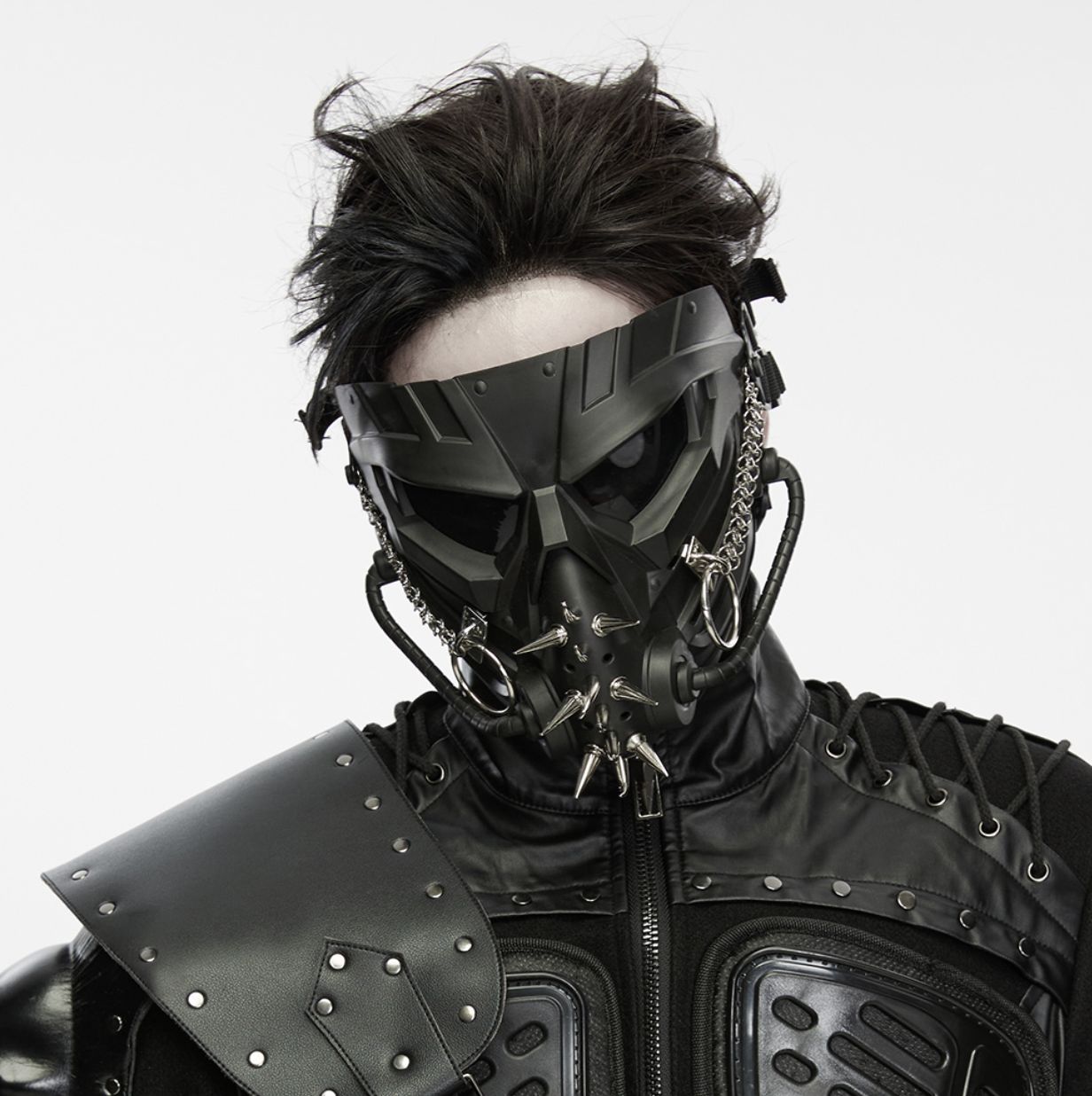 Masque Cyber avec Studs et Chaînes WS-991
