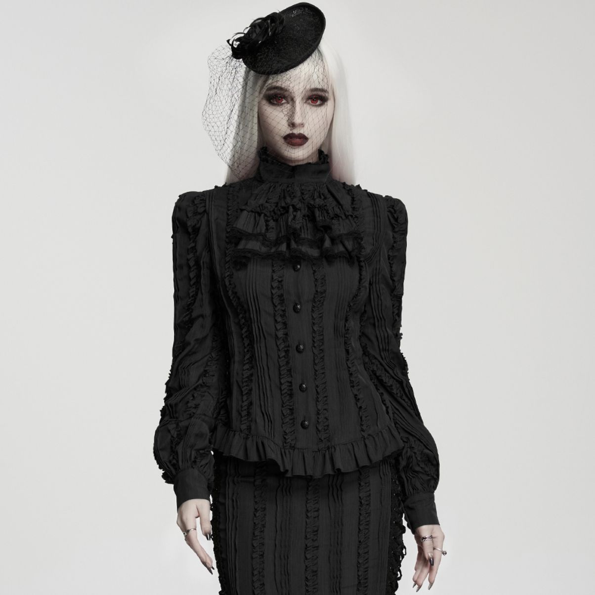 Chemise avec Jabot WY-1985