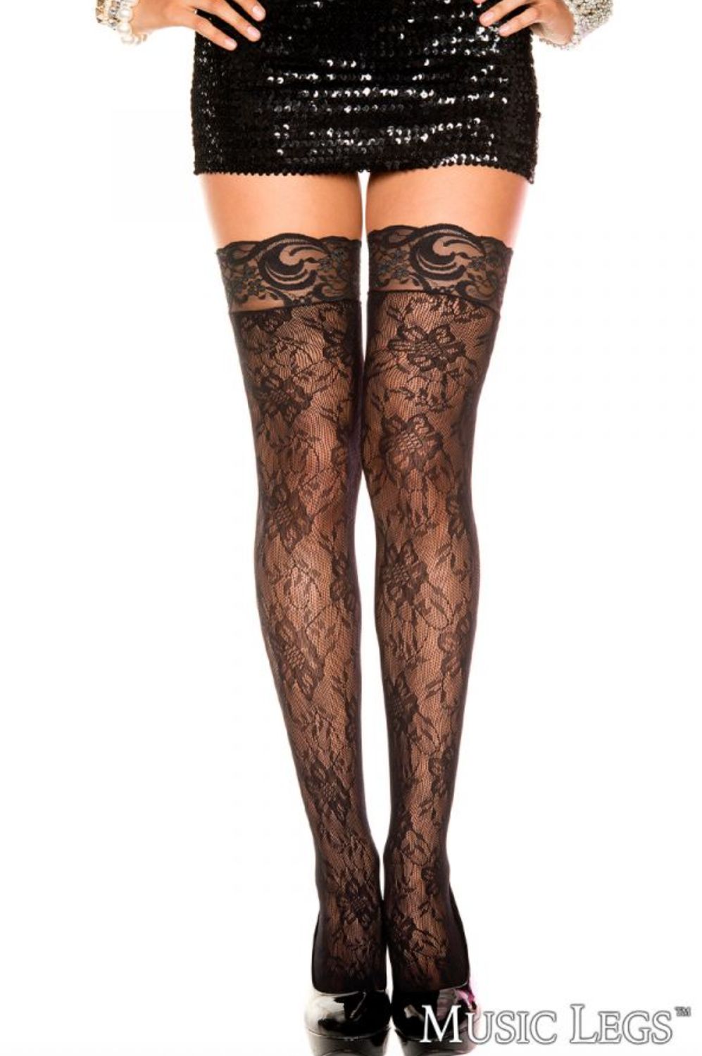 Bas Thigh Hi en Dentelle / ML4086
