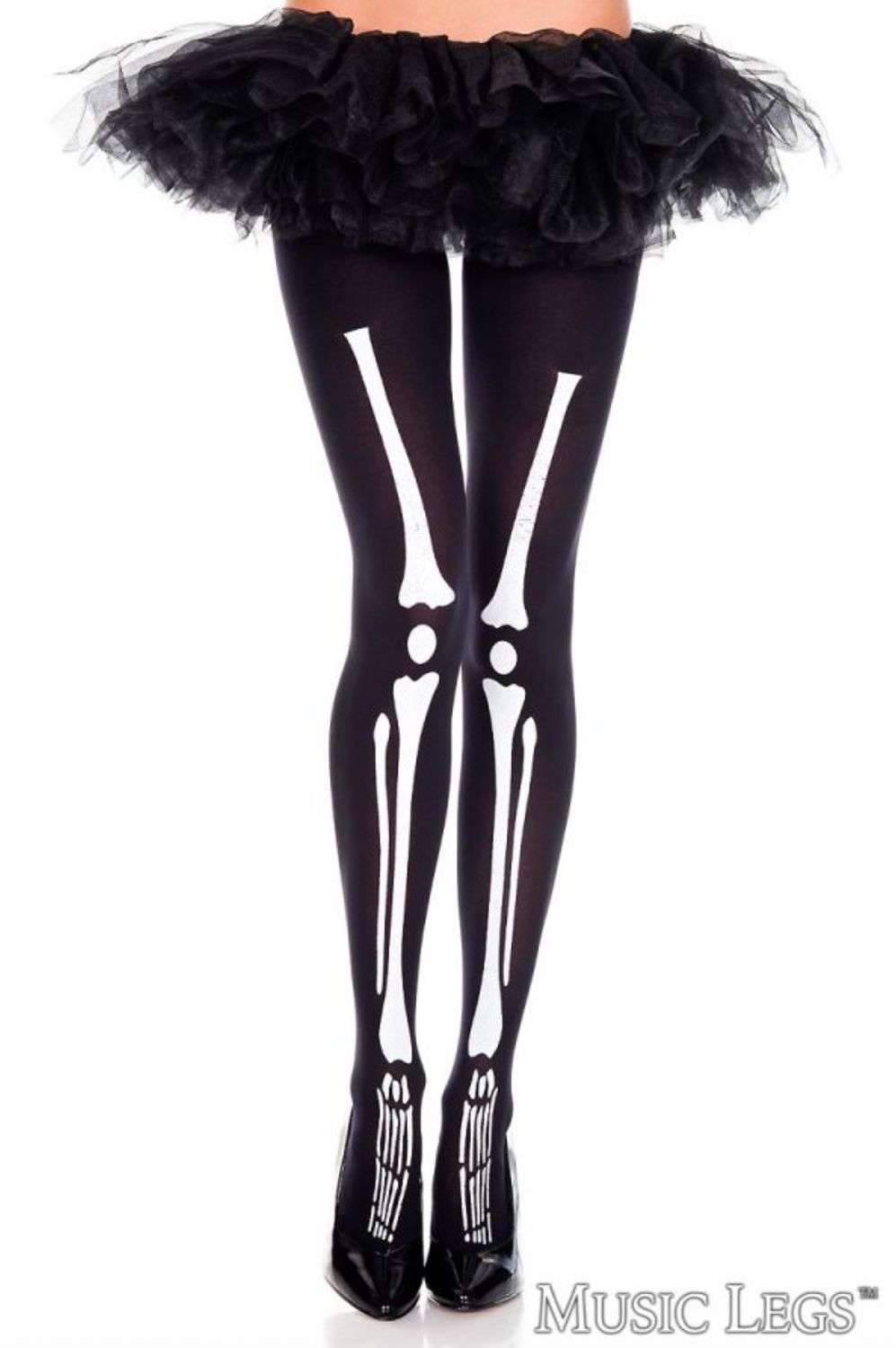 Bas Collants avec Imprimé de Squelette / ML37299