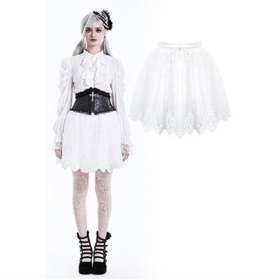 Jupe Blanche avec Dentelle KW477
