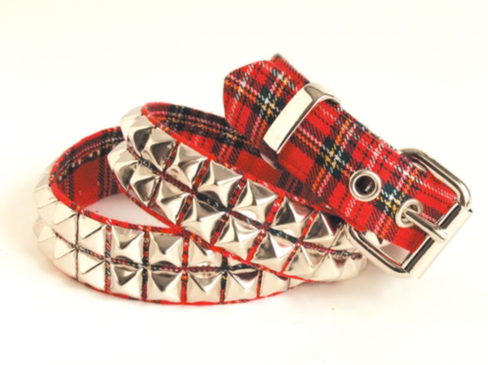 Red Plaid Belt BT117PLAID [RED]
