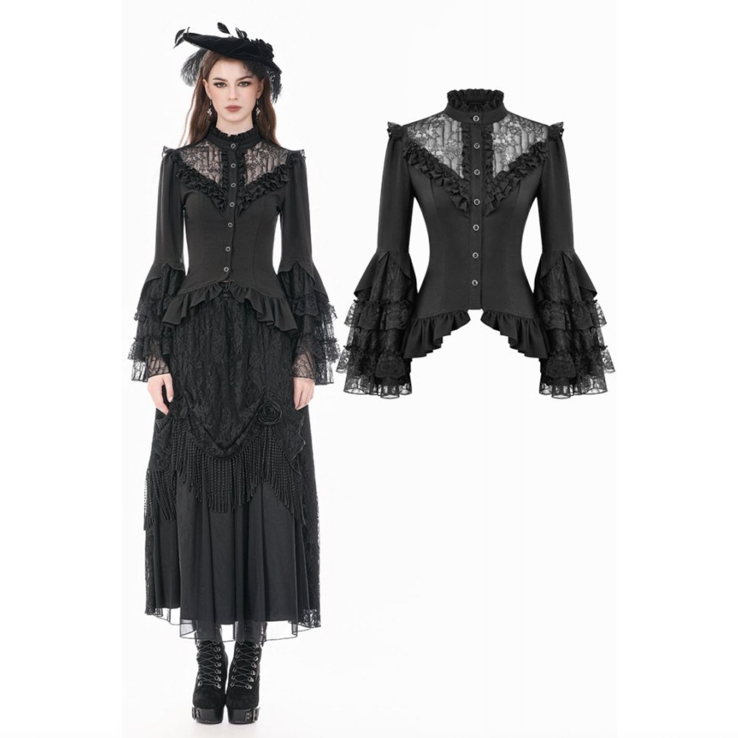 Blouse avec Manches Évasées IW147