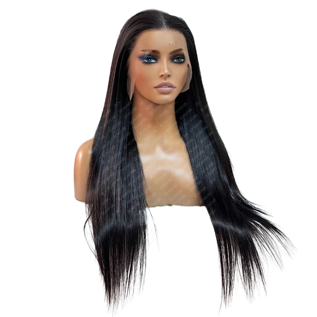 20 Inch Double Drawn Full Frontal straight wig (13x4)