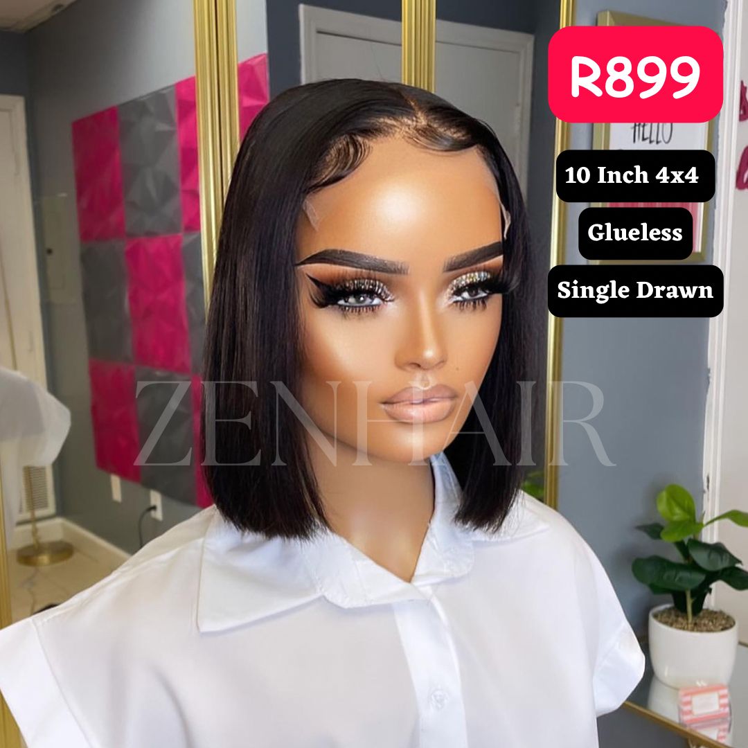 10 inch Bob - Glueless - Single drawn