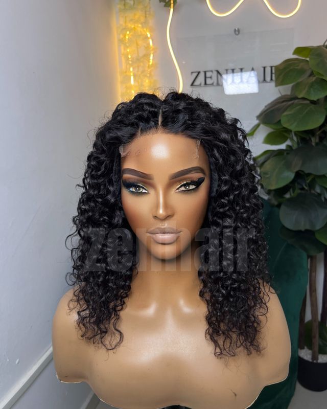 12 Inch Double Drawn Glueless Curls