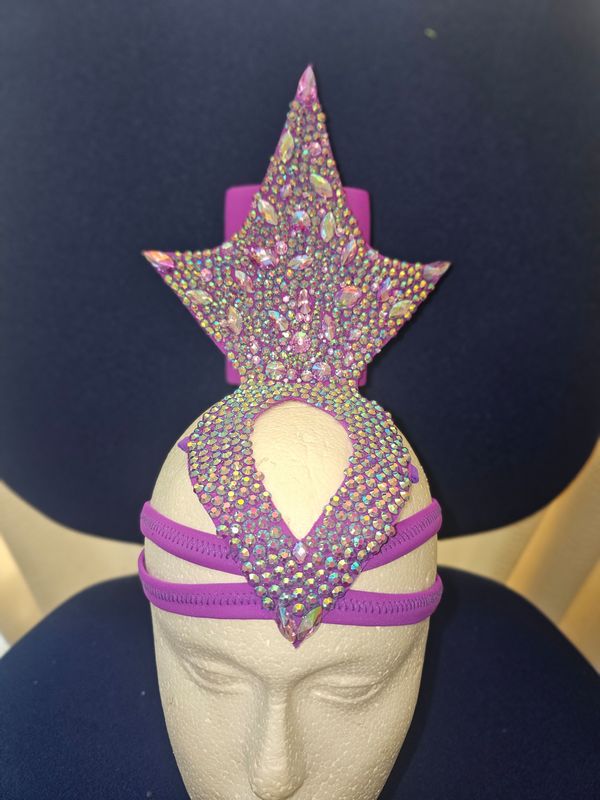 Purple crown headpiece