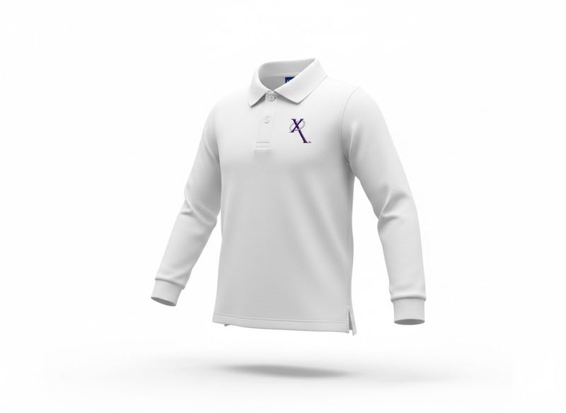 U4 Classic Polo LS Dress Code - White