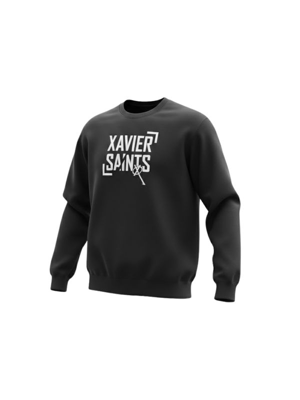 YD3 Fleece Crew SLASHED Black