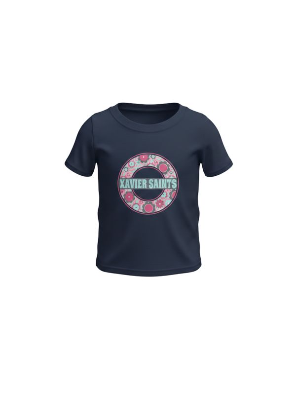 YP18 Infant S/S Tee - Ring of Flowers Navy