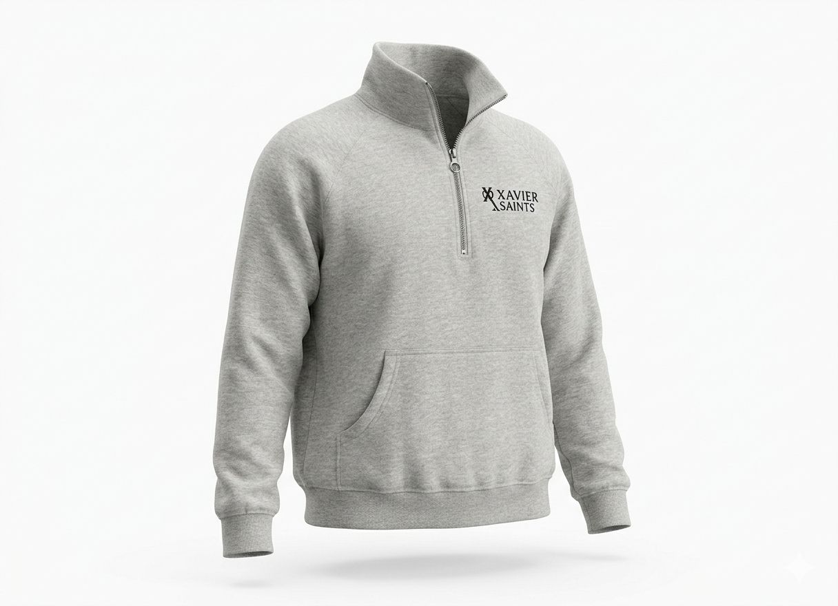 LE5 Enza Ladies Boxy 1/2 Zip Fleece - Heather